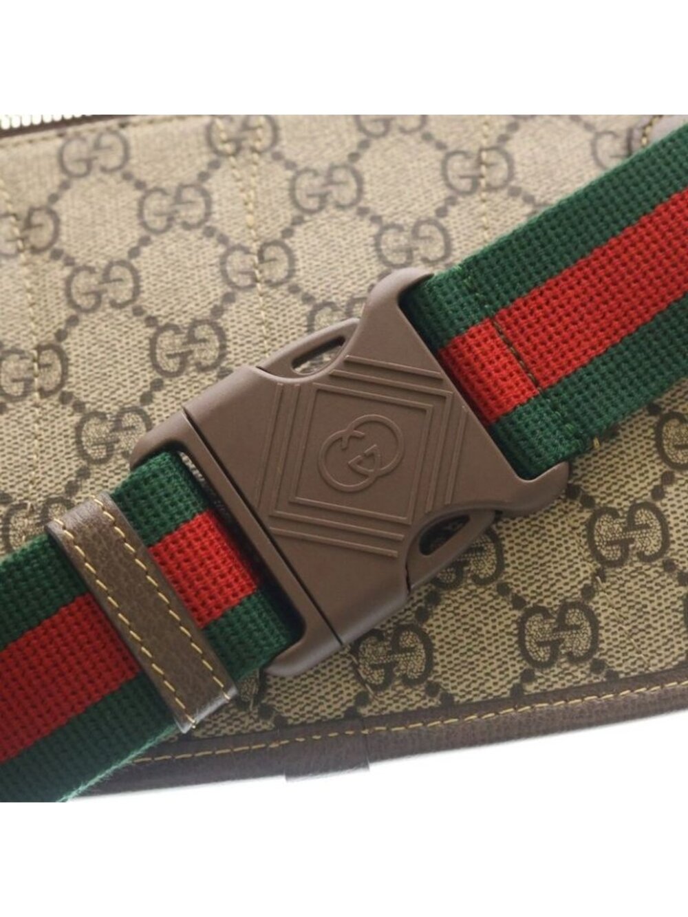 Gucci GG Supreme Belt Bag Waist Pouch Brown - Picture 5 of 6